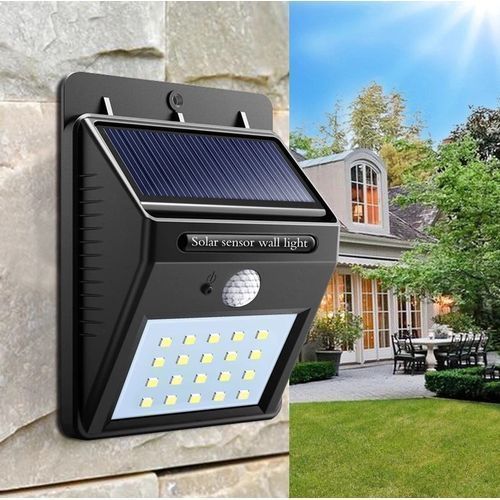 LED lumière solaire extérieure jardin PIR capteur de mouvement lampe solaire