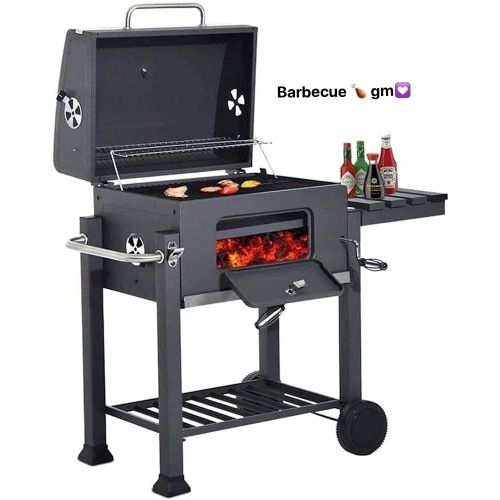 product_image_name-Generic-Barbecue Pique-nique Grills Kebab Poêle Four à Charbon avec Étanche Noir Barbecue Grills pour Jardin Jardin Extérieur Doubler le confort-1