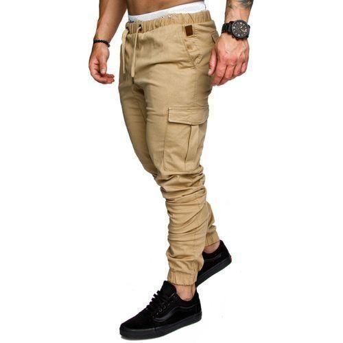 product_image_name-Berrykey-Pantalons cargo décontractés pour hommes Joggers Pantalons de survêtement - Kaki-3