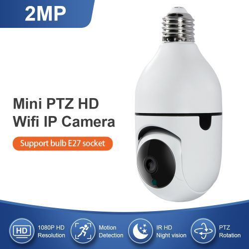  - Caméra Surveillance WIFI Extérieur sans Fil, Camera Extérieur 1080P HD  Ampoule WiFi, Caméra IP Caméra Détection de Mouvement Infrarouge