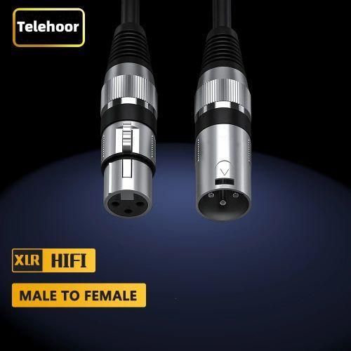 product_image_name-Generic-Câble de microphone XLR mâle vers XLR femelle 3 m, câble audio pour microphone KTV - Noir-2