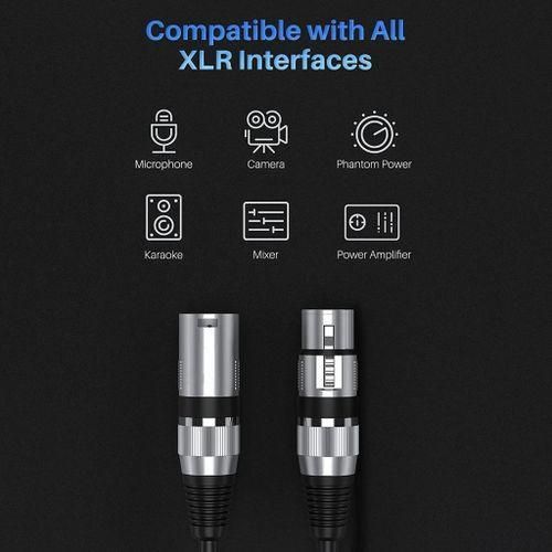 product_image_name-Generic-Câble de microphone XLR mâle vers XLR femelle 3 m, câble audio pour microphone KTV - Noir-3