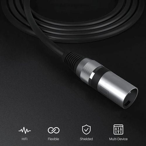 product_image_name-Generic-Câble de microphone XLR mâle vers XLR femelle 3 m, câble audio pour microphone KTV - Noir-5