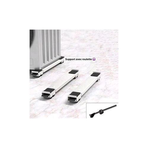 product_image_name-Generic-Support à roulettes réglable et extensible avec support télescopique robuste pour meubles de machine à laver pour réfrigérateurs, sèche-linges, lave-vaisselle, autres objets lourds (gris)-2