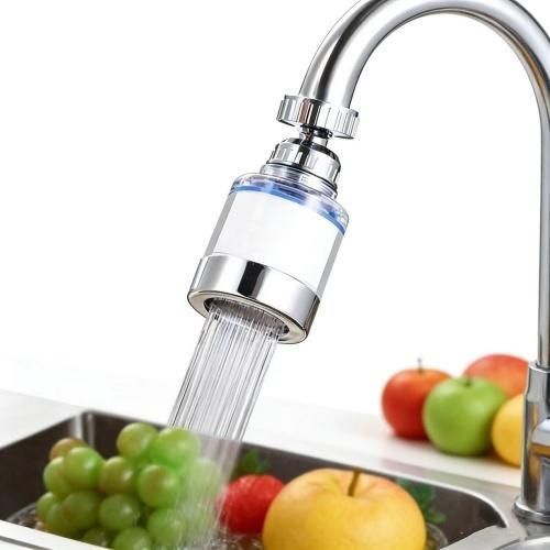 Filtre à Eau Du Robinet Acdolf Rotatif 360° - Purificateur 3 Modes Avec 5 Cartouches - Cuisine Et Salle De Bain