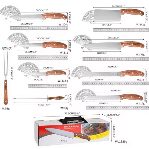 product_image_name-Generic-Set de 10 pcs couteau-3