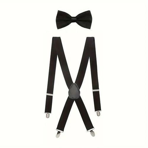 product_image_name-Fashion-Noeud Papillon + Bretelles Homme Du Noir-7