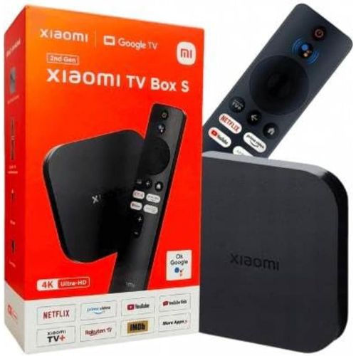 product_image_name-Xiaomi-Mi Box S (2e génération) avec lecteur multimédia en streaming 4K Ultra HD, connectivité double bande, compatible Google TV, Google Assistant et télécommande - Noir-1