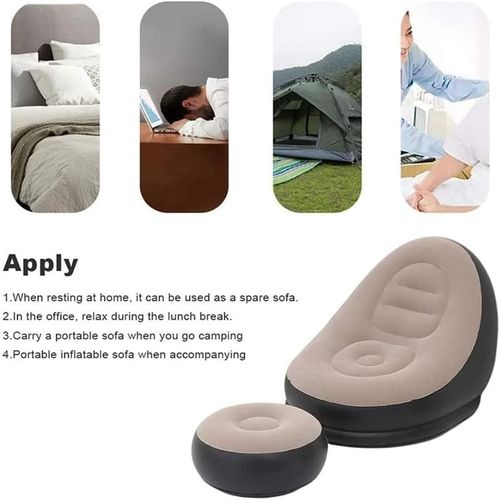 product_image_name-General-Canapé gonflable portable + repose-pieds + pompe électrique - gris-4