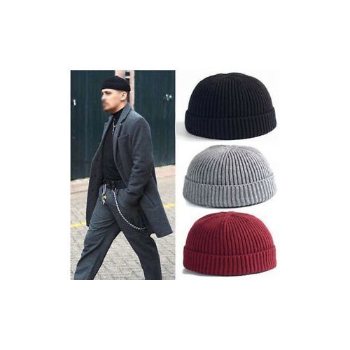 Bonnet marin Noir tendance, bonnet docker coton homme femme livré 48h!