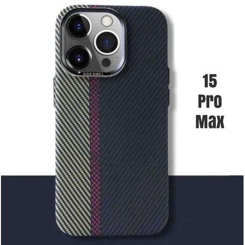 product_image_name-Generic-Coque aimantée volumétrique antichoc à texture stéréo en fibre de carbone pour iPhon 15 Pro Max-1