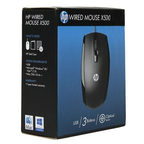 TC2i HP X500 - Souris Filaire Noire (USB, Ambidextre) - Prix pas cher