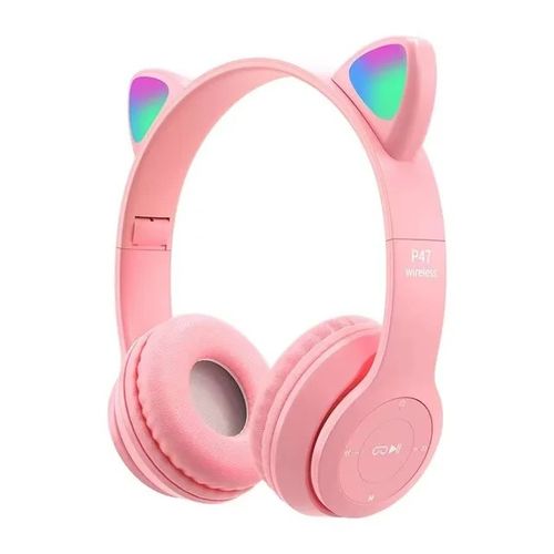 Generic Premium Casque Cat Ear Bluetooth Avec Oreillettes Lumineuses Rose Prix pas cher Jumia SN