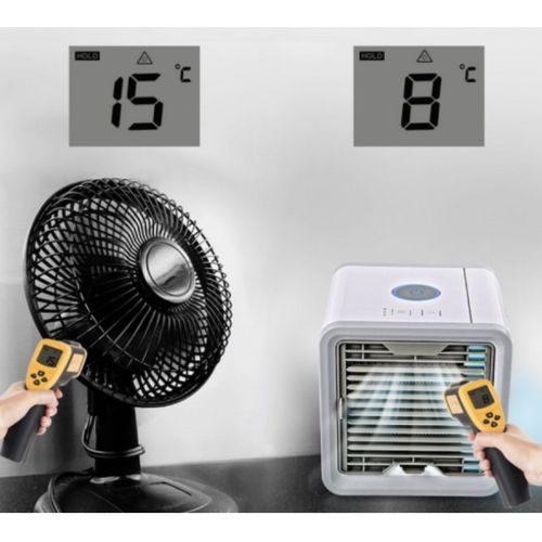 1 * ventilateur d'humidificateur pliant deux-en-un Mini humidification de  bureau Petit ventilateur Usb Charge Ventilateur électrique portable
