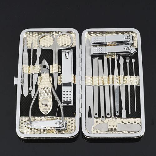 product_image_name-Generic-Ensemble de 19 pièces d'outils de soin pour manucure et pédicure coupe-ongles cuillère à oreille-8