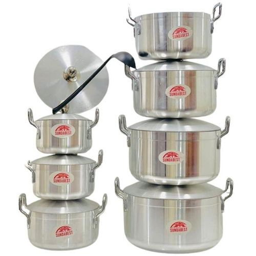 Stainless Ensemble Casserole Aluminium 7Pièces - Prix pas cher