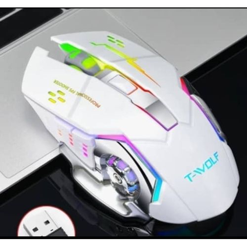 Desertwolf Souris sans fil type - gaming blanche - Prix pas cher