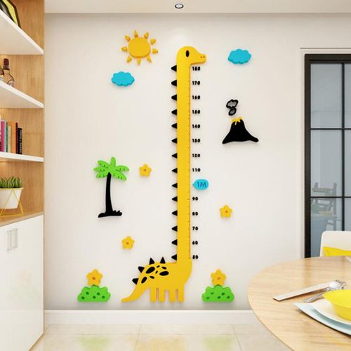 Toise Murale Enfant sticker Jolie girafe