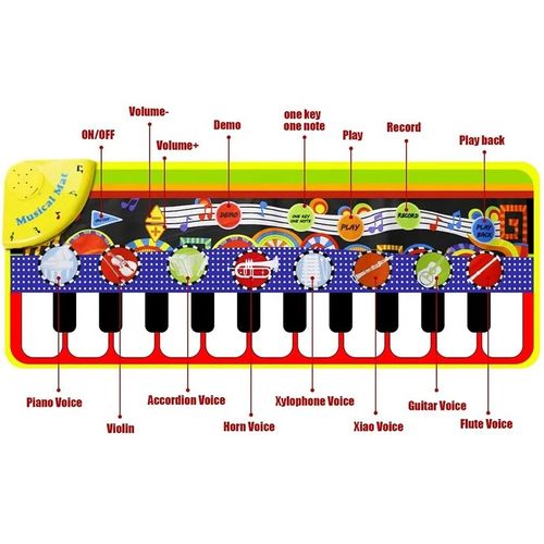 Tapis De Piano De Sol Pour Enfants, Clavier De Piano De Sol Antidérapant Et  Doux, Tapis De Piano Jouets Éducatifs Précoces P[u612]