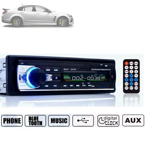 Autoradio Bluetooth MP3 Stéréo USB Carte Mémoire Avec Télécommande