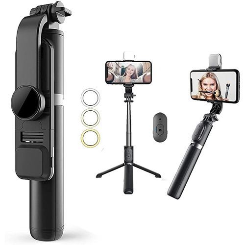 Generic Selfie Bluetooth + Telecommande Bras Perche Selfie - Pour Camera  Telephone à prix pas cher