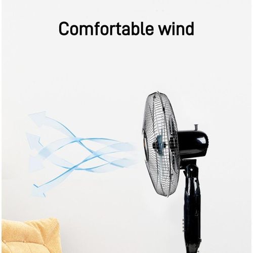 product_image_name-Generic-Ventilateur solaire 16 pouces AC DC 12V avec lumière LED Ventilateur solaire rechargeable à 5 pales avec panneau et support de batterie Ventilateur solaire au sol-3