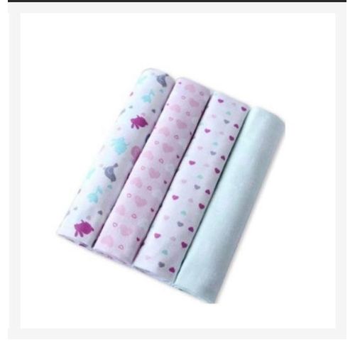 product_image_name-Generic-Lot de 4 drap de reception bébé fille 100%-1