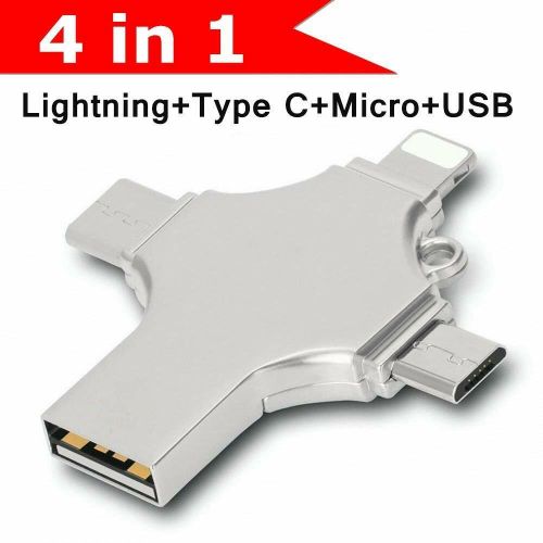 256 Go Clé USB pour Phone 4 en 1 iOS Android Computer Mémoire