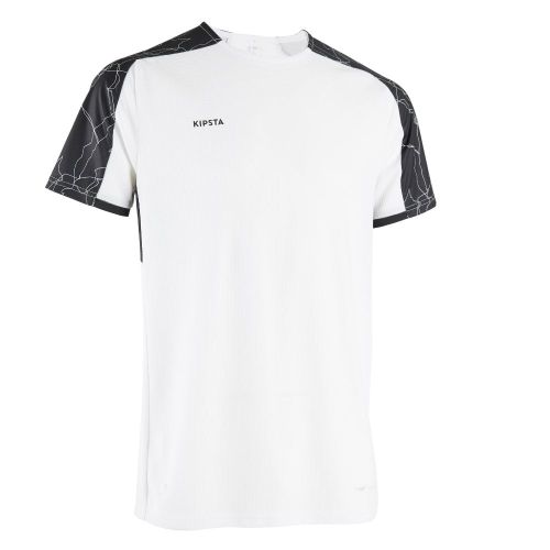 product_image_name-Kipsta-Maillot De Football Manches Courtes Viralto Solo Blanc & Noir-1