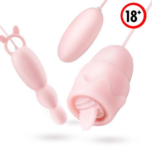 Sextoy,vibrateur de langue avec chargeur USB pour adulte,double oeuf,jouet  sexuel pour femme,stimulation du Clitoris - Type Black