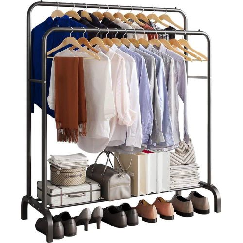 product_image_name-Generic-Rangement Penderie une barre pour habits, chaussures double-1