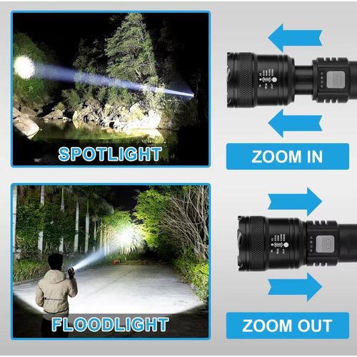 product_image_name-Generic-Lampe de poche LED à lumière forte, lampe de poche à mise au point télescopique USB-6