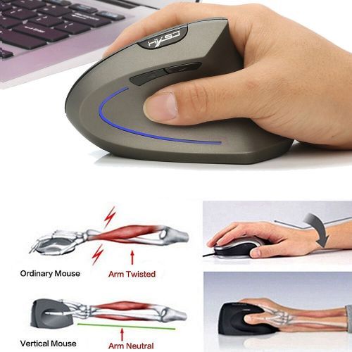 Souris sans fil ergonomique verticale et rechargeable