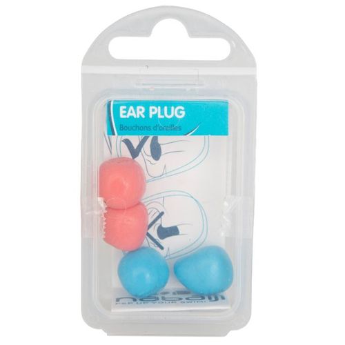 Bouchons d'oreilles de natation en silicone - Vert fluo - Nabaiji -  Décathlon