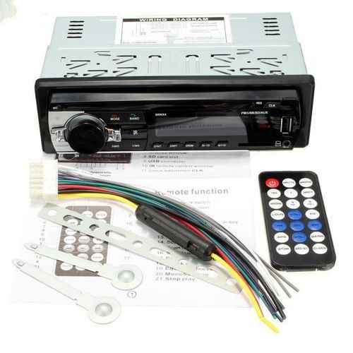 Generic Radio auto 1Din 12V - avec interfaces Bluetooth - Lecteur USB - SD  - RADIO FM - AUX - Prix pas cher