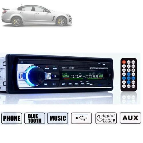 Generic Radio auto 1Din 12V - avec interfaces Bluetooth - Lecteur USB - SD  - RADIO FM - AUX - Prix pas cher