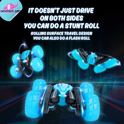 product_image_name-Generic-Voiture cascade  Télécommandée Tout-Terrain 360 Cross lunmineuse -2
