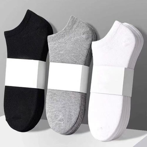 Generic Pack de 6 Paires de Chaussettes Homme - Coton - 2 Noires