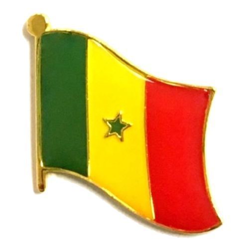G128 Drapeau du Sénégal du Sénégal 0,9 x 1,5 m imprimé en laiton
