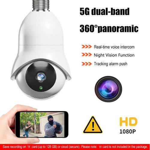 Generic Caméra De Surveillance Panoramique 1080P HD IP Wifi 360 Degrés -  Prix pas cher