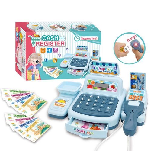 product_image_name-Generic-Mini jouets pour enfants, caisse enregistreuse avec simulation de carte de crédit et scanneur, maison de jeu-1