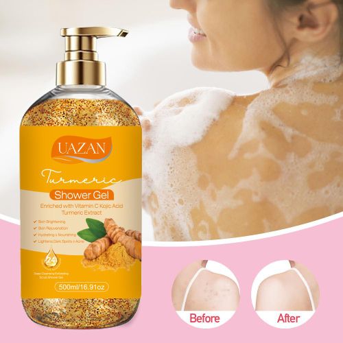 product_image_name-Generic-UAZAN - Gel Douche Clarifiant au Curcuma (500ml) - Enrichi en Vitamine C & Acide Kojique-5