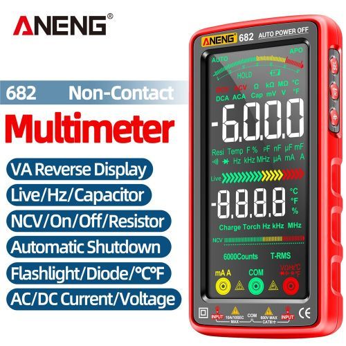 Generic Multimètre à Affichage Numérique LCD Intelligent 682, Testeur De  Courant Et De Tension AC Et DC - Prix pas cher