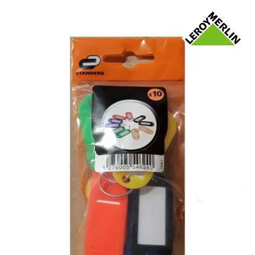 Leroy Merlin Lot De 10 Porte-étiquettes Plastique Avec Accroches-Couleurs  Assorties -Long 5cm - Prix pas cher