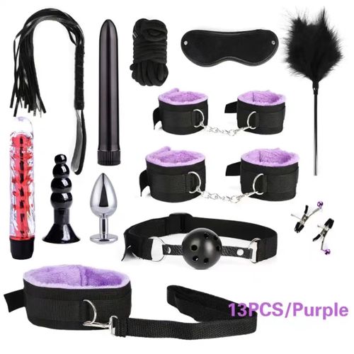 Kit jouets et accessoires bdsm 11 pièces