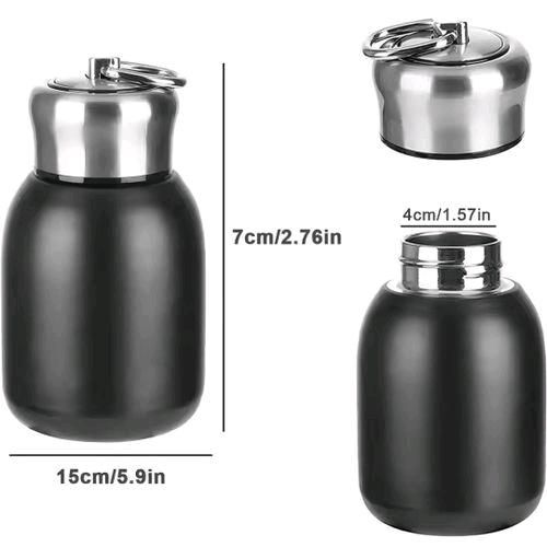 product_image_name-Generic-Thermos à double paroi de 300ml mini poche anti-fuite gobelet isotherme acier inoxydable-3