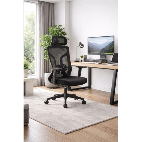product_image_name-Generic-Chaise de bureau ergonomique 2588A en maille avec appui-tête et accoudoirs réglables-1