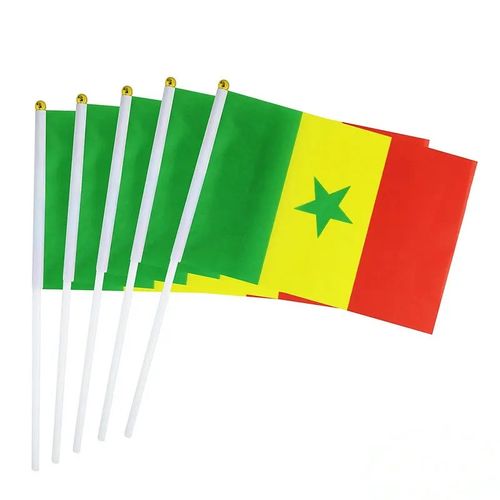 Drapeau de table Sénégal 21x14cm - PETIT Drapeaux DE BUREAU