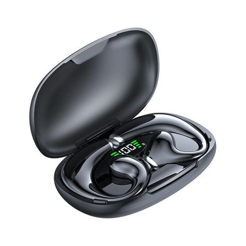 product_image_name-Generic-Écouteur sans fil sur l'oreille TWS Sports Earhook casque écran numérique - Noir-1