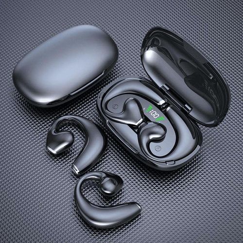 product_image_name-Generic-Écouteur sans fil sur l'oreille TWS Sports Earhook casque écran numérique - Noir-3